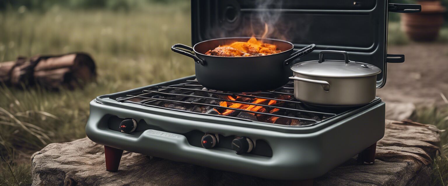 Portable stove setup