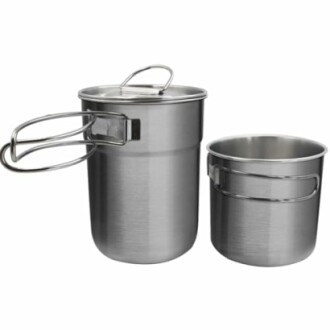 KOKKOYA Stainless Steel Camping Cups and Mugs Pot